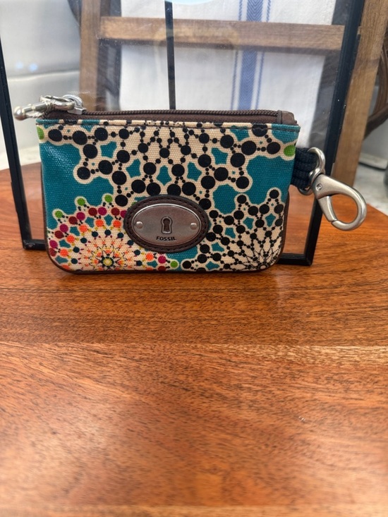Fossil Accessories - Fossil Key-per Teal Multicolor Key Pouch